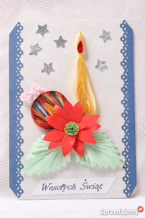 Kartki świąteczne ręcznie robione metodą Kielce