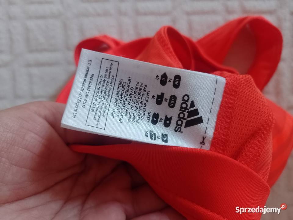 UK14 42XL ADIDAS Neonowy top fitness z Londynu Kraków