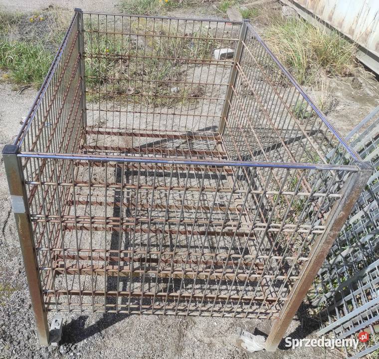 Kosz metalowy siatkowy na kółkach dolnośląskie Wrocław
