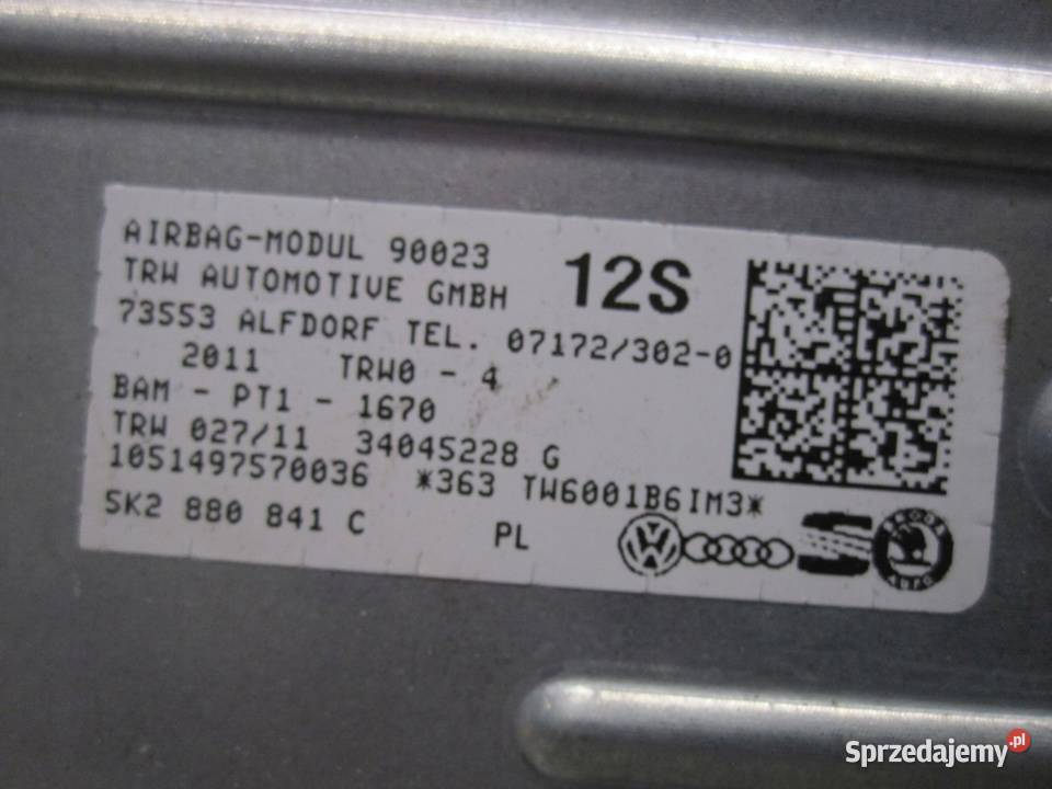 FORD FOCUS MK3 III 13r AIRBAG poduszka kolanowa Kielce