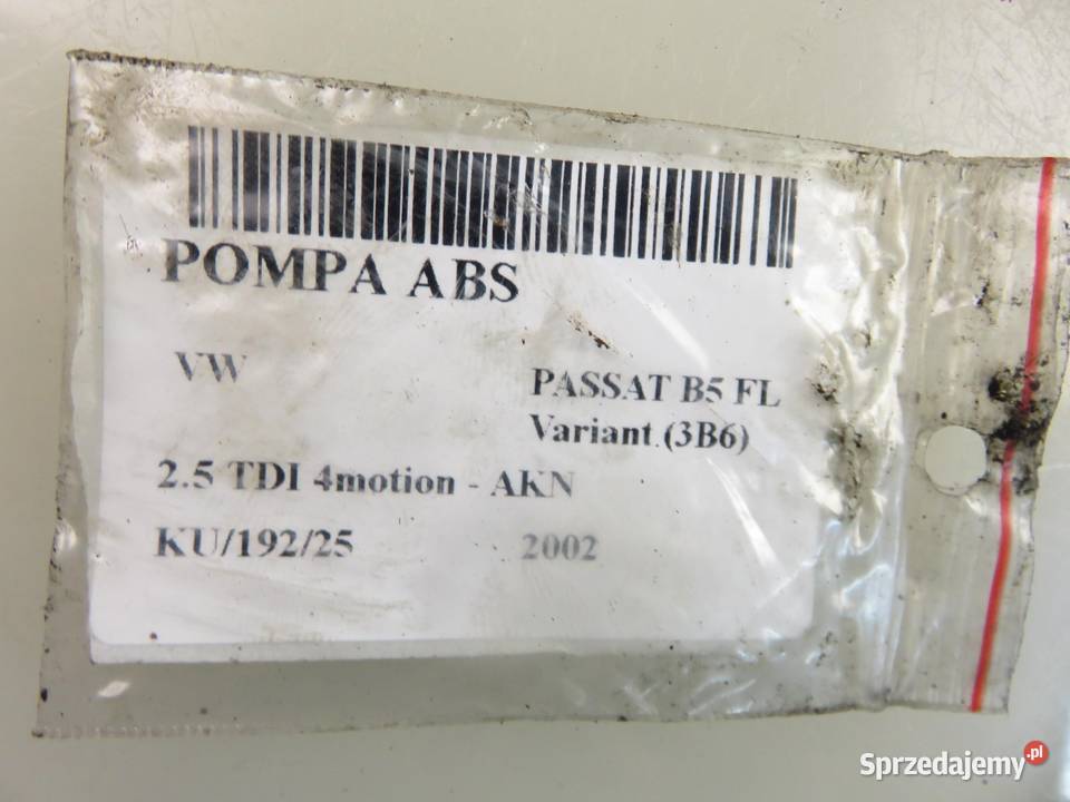 POMPA ABS VW PASSAT B5 FL 0265950054 4B00614517H