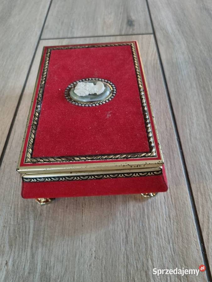 Szkatułka pudełko metalowe Angielskie Antyki Wola Podłężna