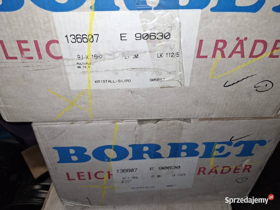 Alufelgi Borbet Retro 16 5x112 et30Rarytas Gołdap