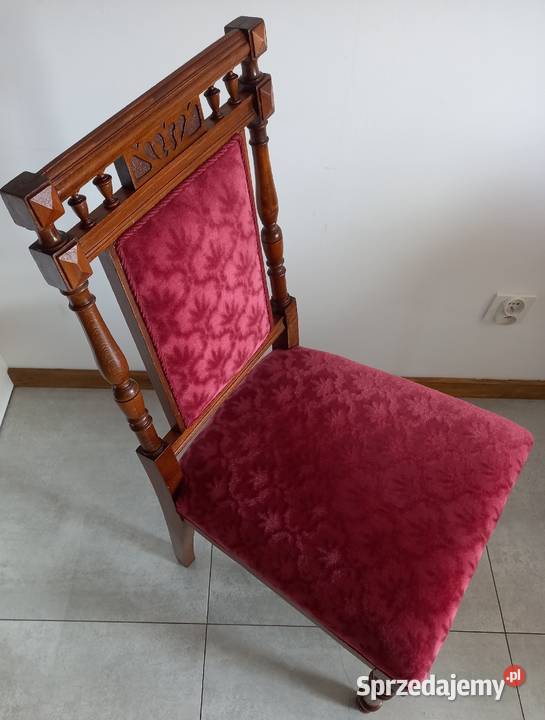 Eklektyczne krzesło gabinetowe przełom XIXXX W Wrocław