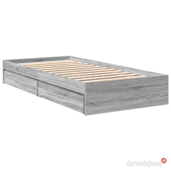Rama łóżka z szufladami szary dąb sonoma 100x200 sprzedam