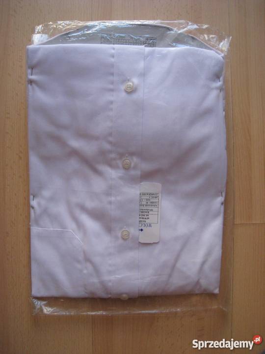 Nowa Biała Koszula Wólczanka 55 bawełna 42 małopolskie Kraków