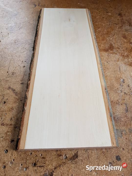 Deska lipowa z korą 50x125x25 rzeźba ikony Łódź