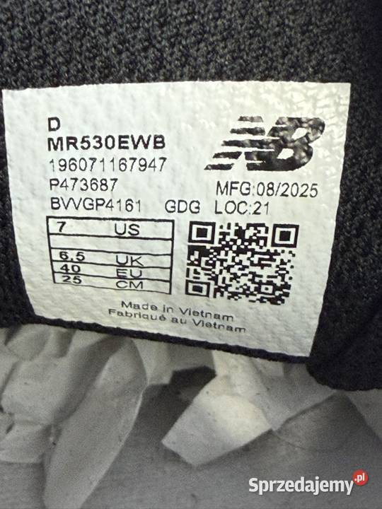 ButySneakersy Balance MR530EWB czarny Obuwie Warszawa