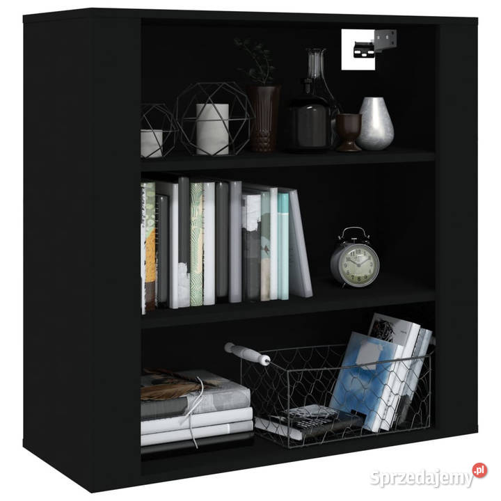 Szafka ścienna czarna 80x33x80 materiał Warszawa