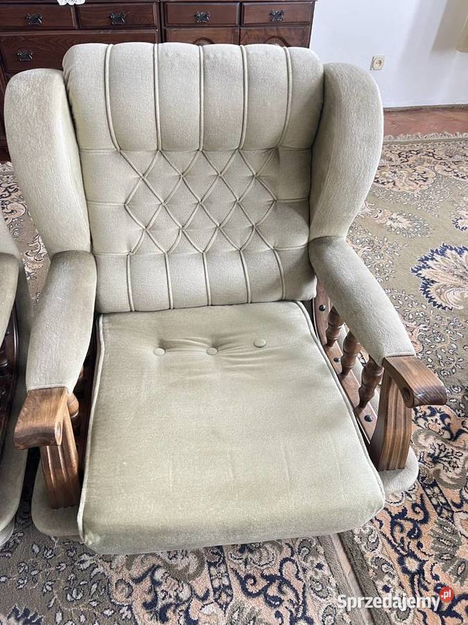 Komplet wypoczynkowy w kolorze oliwkowym Racibórz