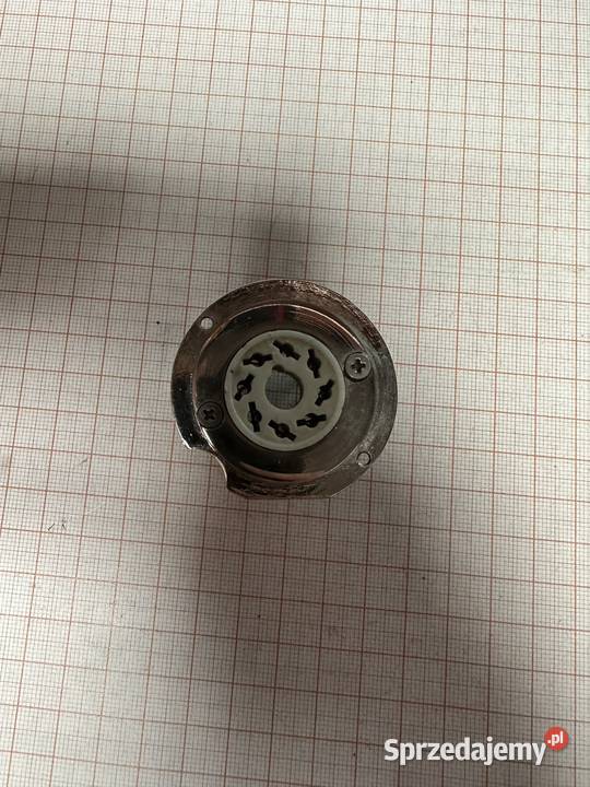 Podstawka lampy 8 pin ceramiczna z chromowaną śląskie Czechowice-Dziedzice