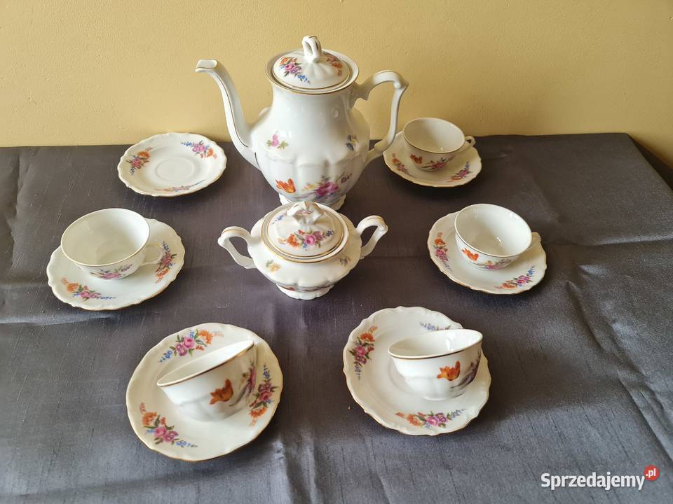 Serwis porcelanowy do kawyherbaty PRL mazowieckie Warszawa
