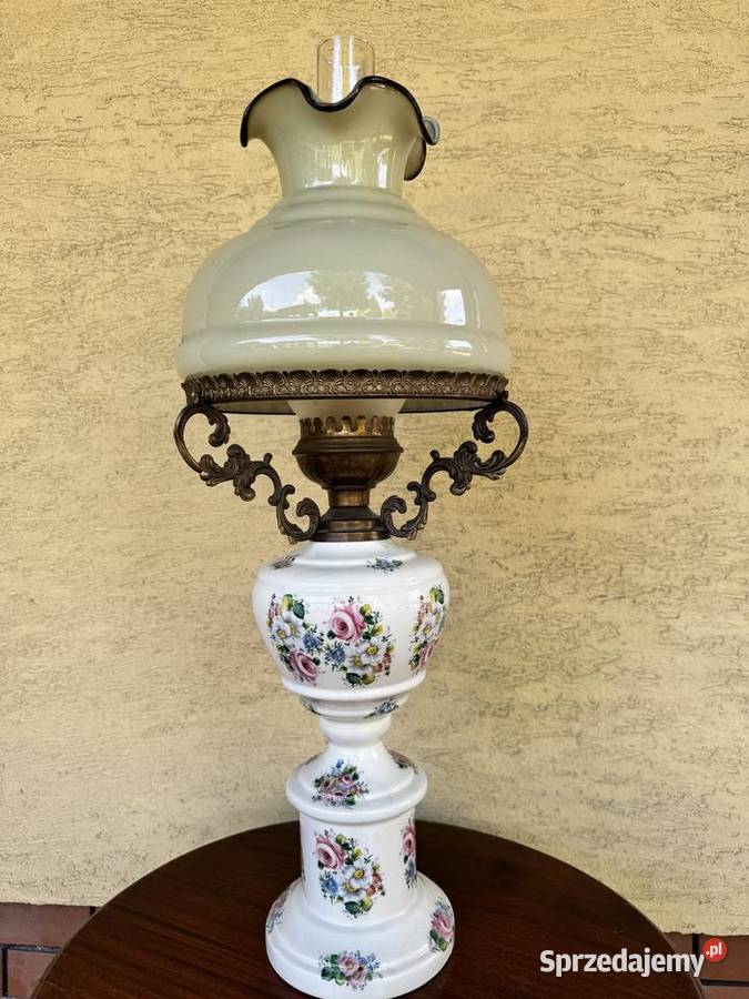 Lampa stołowa antyk naftowa stylowa nocna Garwolin