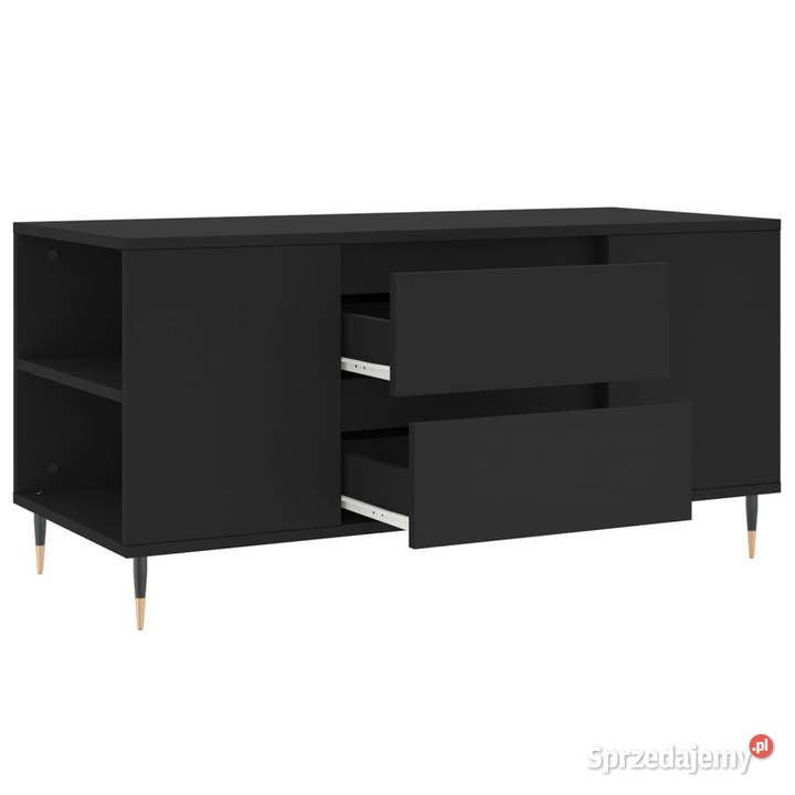 Stolik kawowy czarny 102x445x50 materiał mazowieckie Warszawa