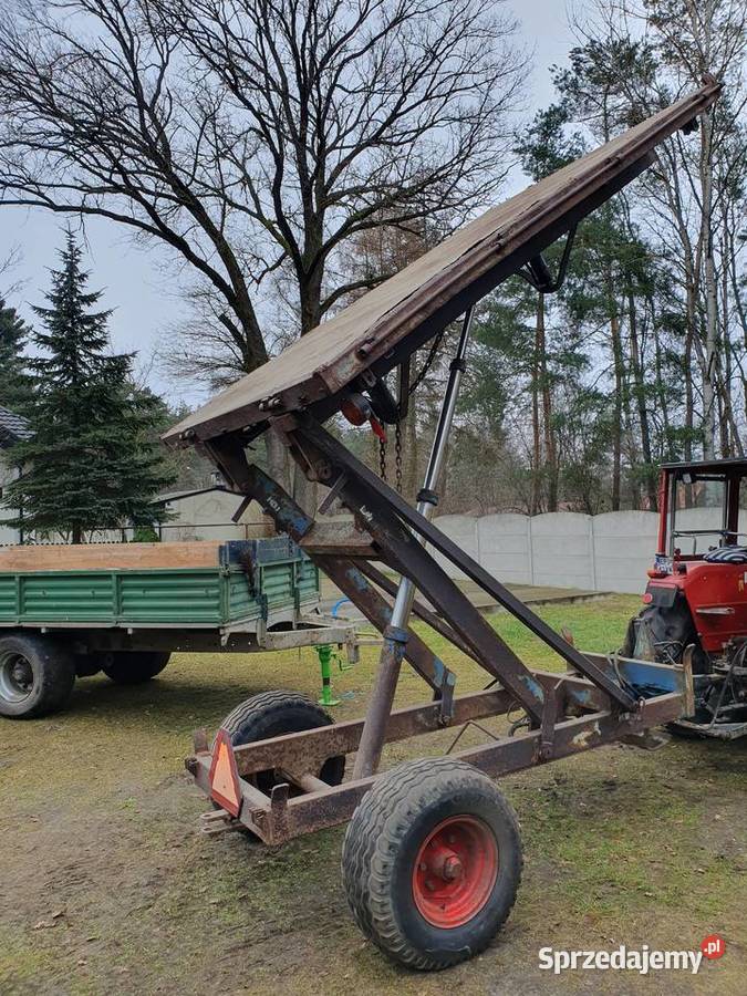 Przyczepa wywrotka 3 strony jedno osiową nieuszkodzony łódzkie