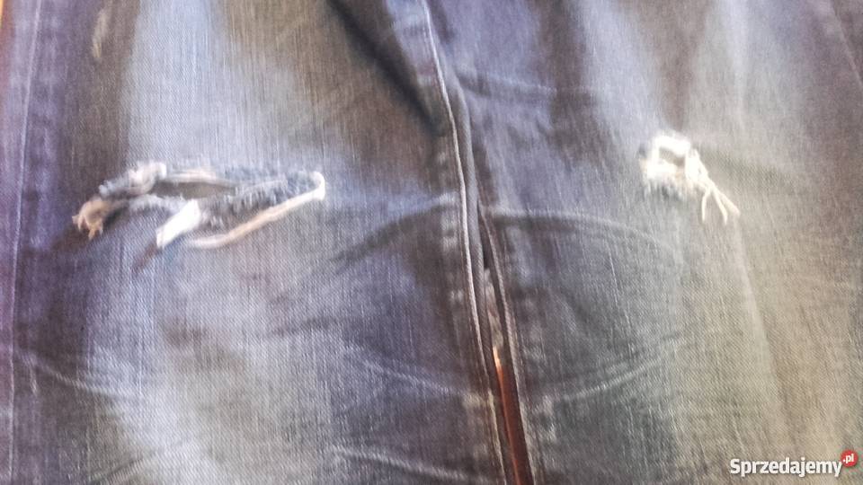 dzinsy Calvin Klein regular slim z dziurami śląskie Sosnowiec sprzedam