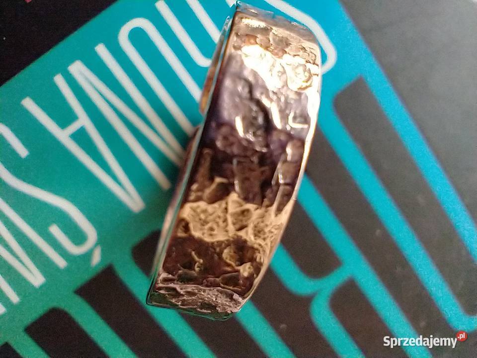 Pierścionek obrączka czysta miedź metaloplastyka Łódź