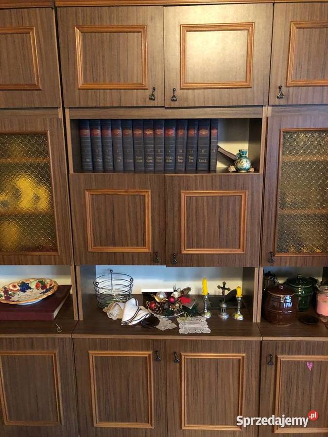 Meblościanka z czasów PRL Vintage pełną gębą Kalwaria Zebrzydowska