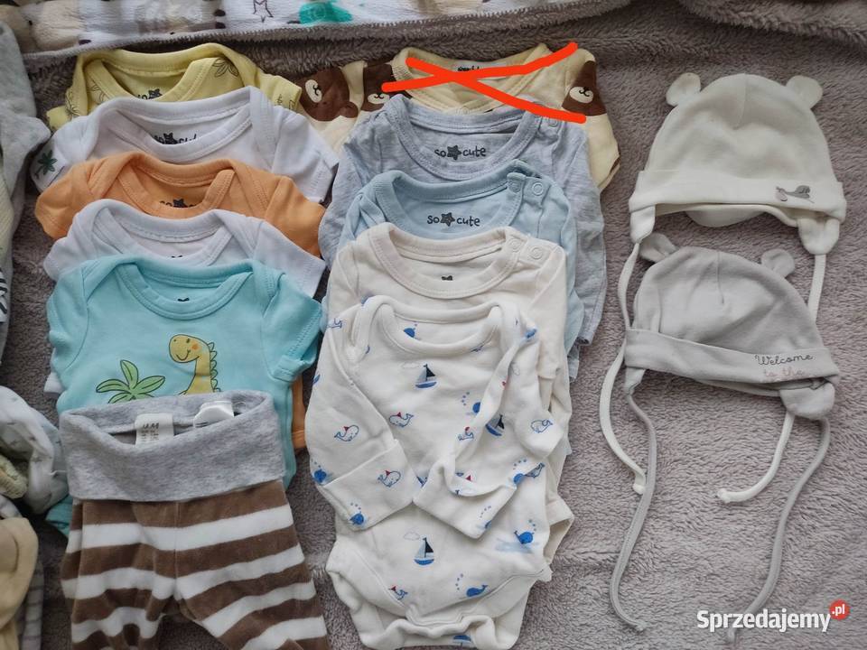 Zestaw paka ubranek chłopca noworodka 5056 Ryki