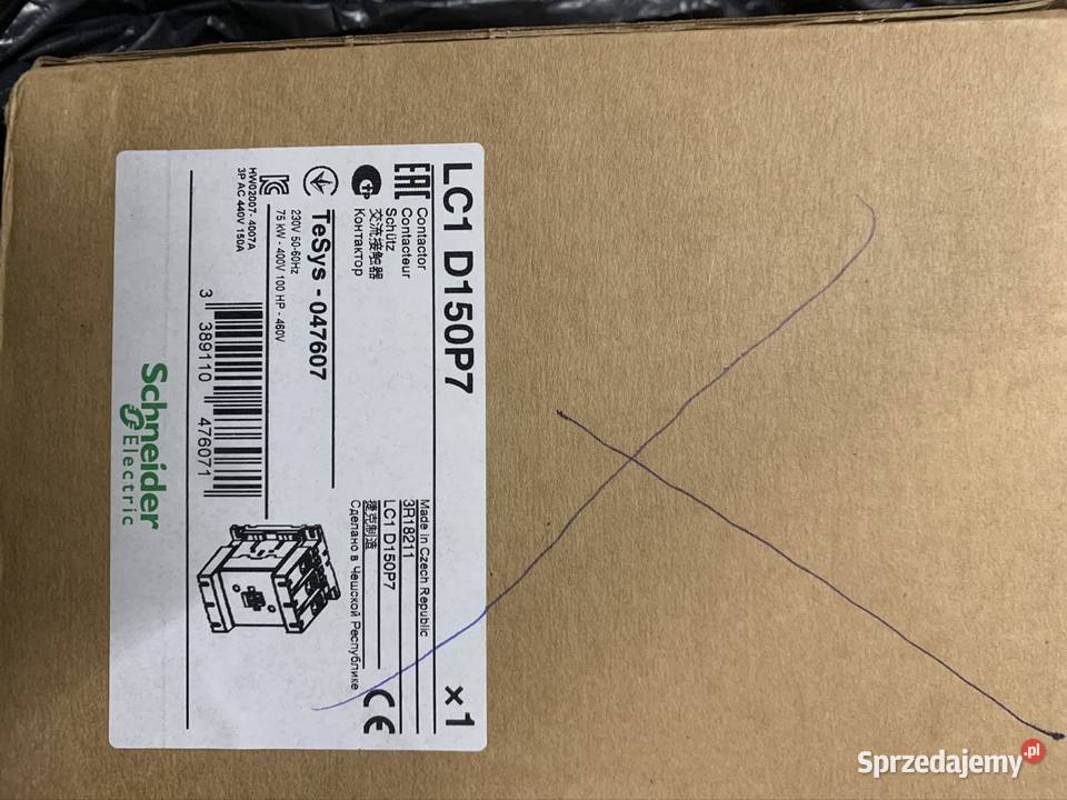Stycznik Mocy LC1D115P7 Majdan
