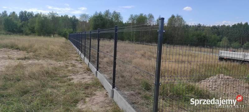 Ogrodzenie panelowe na podmurówce kolory h180 Piątkowisko