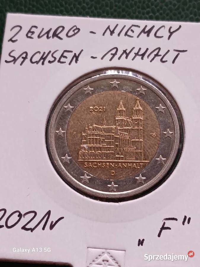 2 Euro Niemcy SachsenAnhalt 2021 rmen F Konin