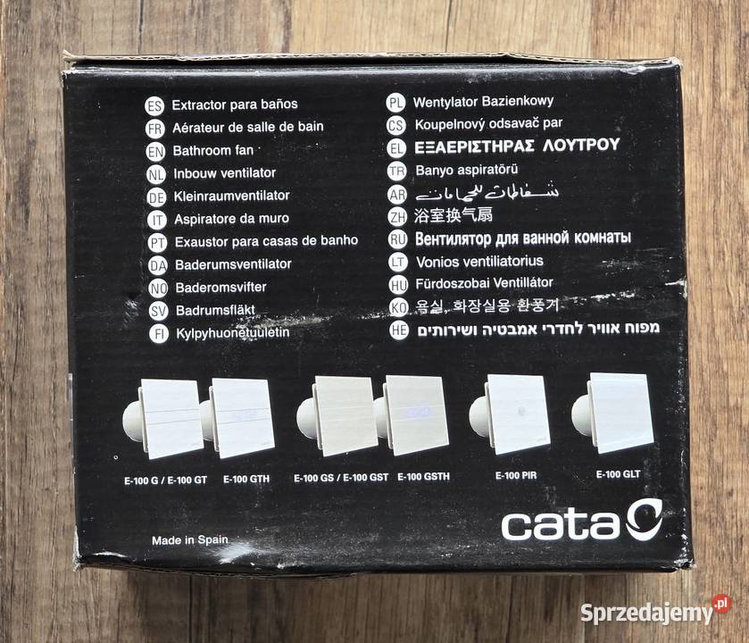 CATA E100 SENSOR PIR Intelig wentylator Krzeszowice sprzedam