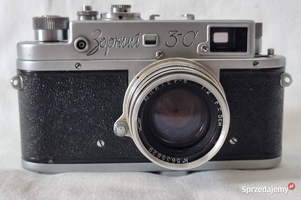 Zorki 3C S w skórzanym futerale 1956 r Warszawa