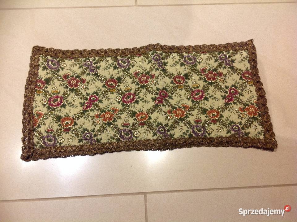 Grubsza Serwetka Bieżnik złota nitka wielokolorowy lubuskie Nowa Sól