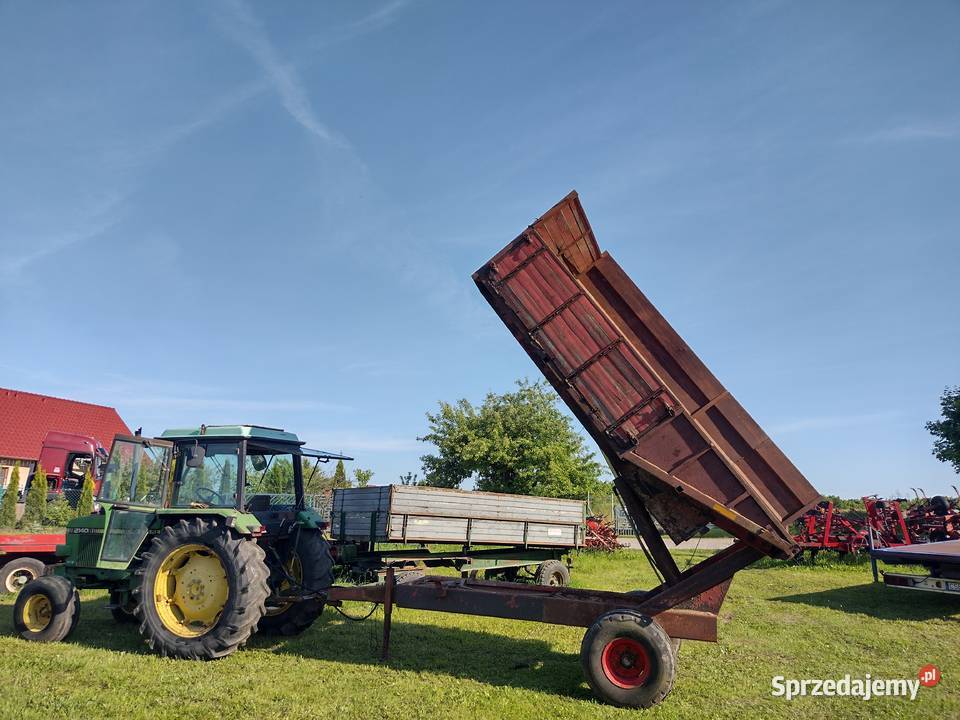 Przyczepa rolnicza Tim jednoosiowa wysokiego nieuszkodzony Przyczepy rolnicze Sośno sprzedam