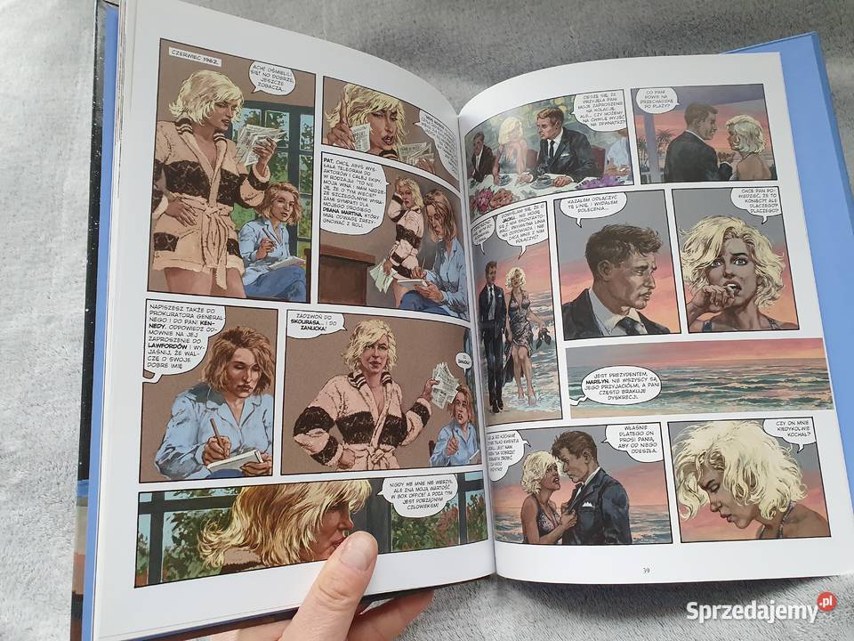 Spadająca Gwiazda Marilin Monroe komiks twarda okładka  Komiksy pomorskie Gdynia