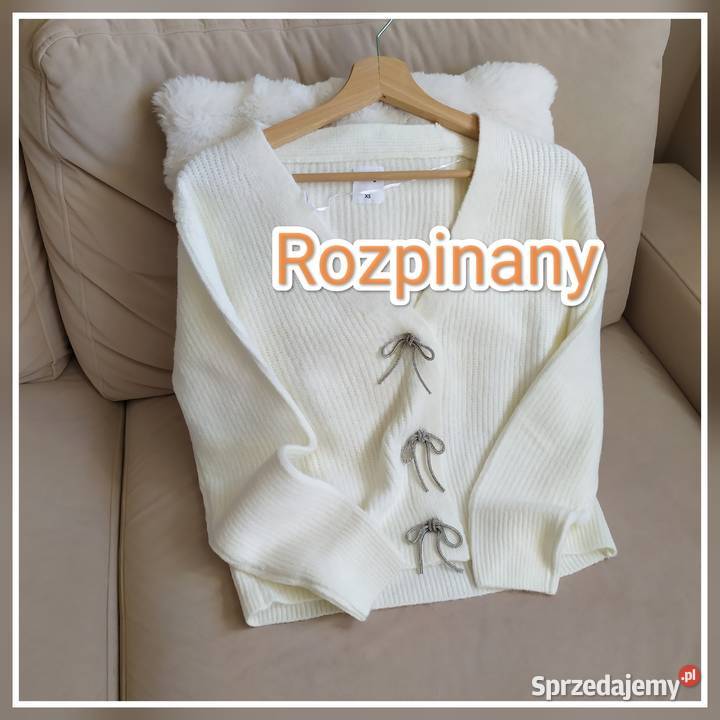 Sweter rozpinany XS do S kardigan