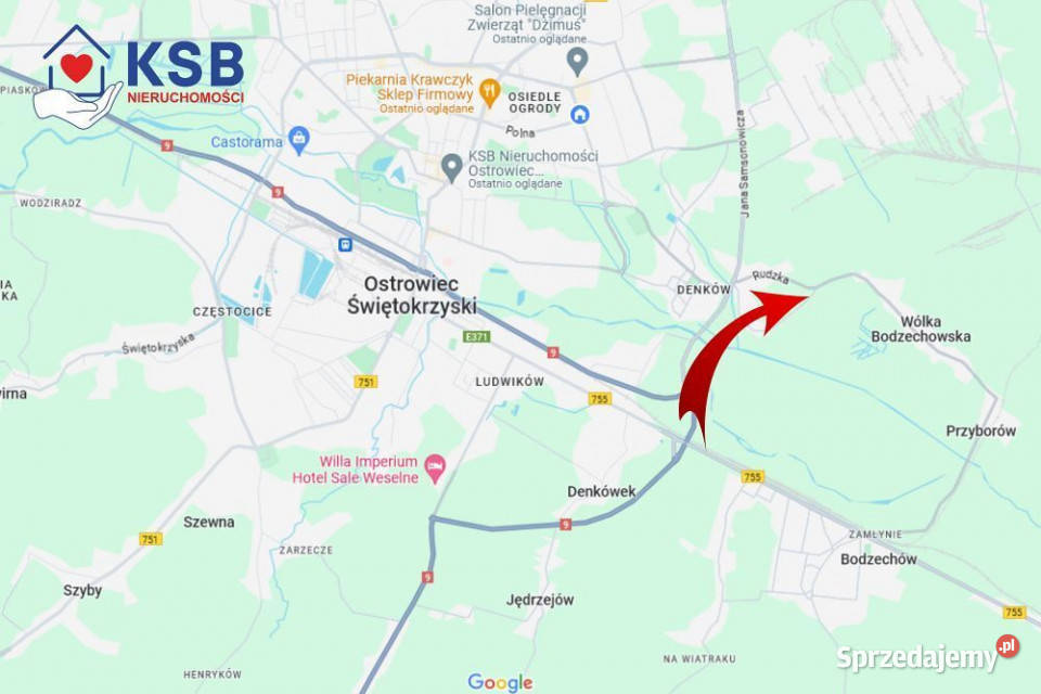 Działka z WZ Wschodnia Ostrowiec 2945m2 Ostrowiec Świętokrzyski