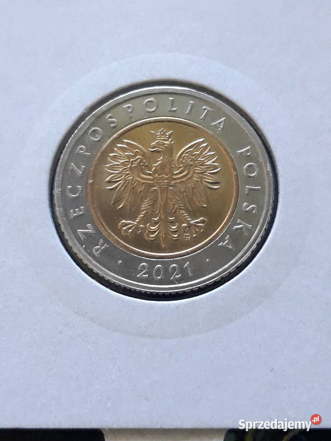 5 złotych 2021 r mennicze Konin