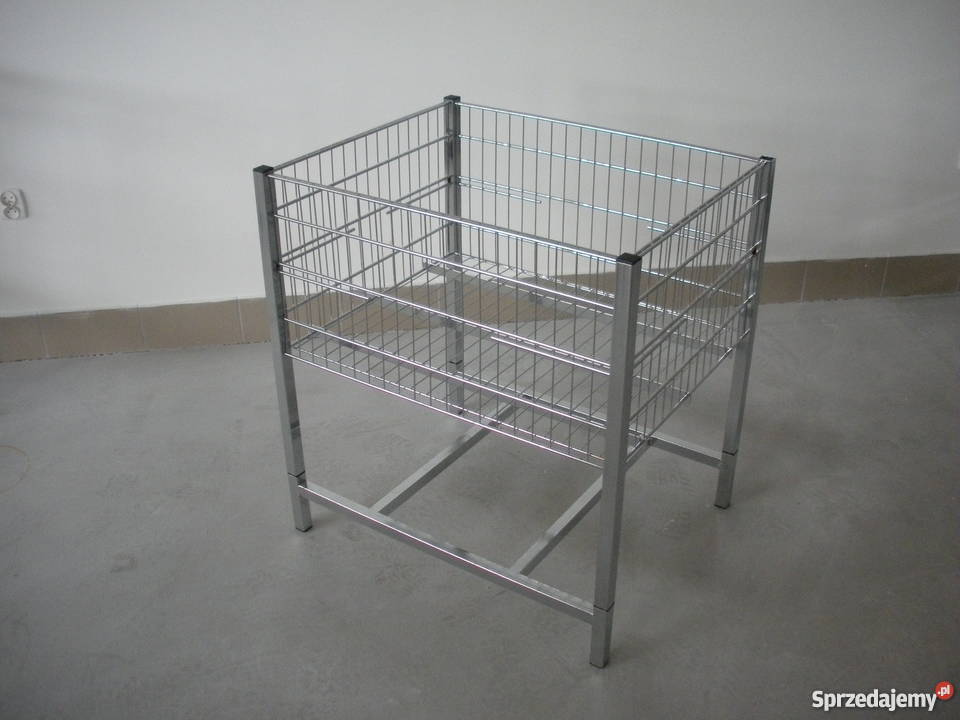 STÓŁ PROMOCYJNY chromowany kosz wsypowy Ostrołęka