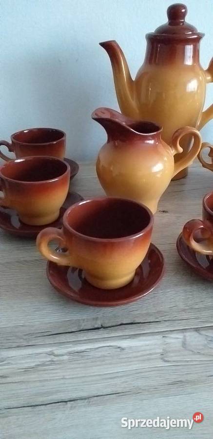 Zestaw z czasów prl Porcelana i szkło Przedbórz
