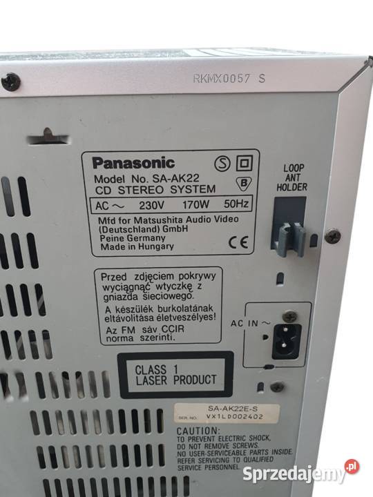 Stara wieża Panasonic SAAK22 Unikatowy zestaw śląskie Cieszyn