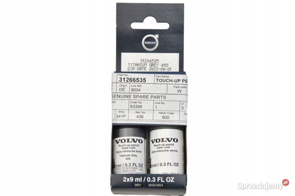 VOLVO lakier sztyftmazak zaprawka TitaniumGrey