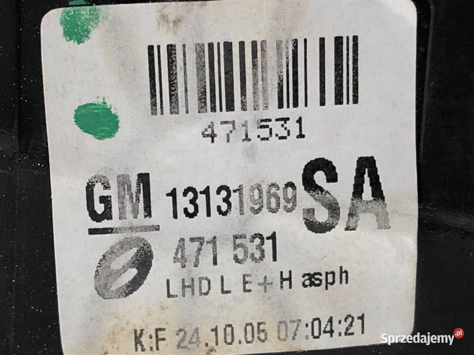 LUSTERKO LEWY OPEL ZAFIRA B Minivan 0515 podkarpackie