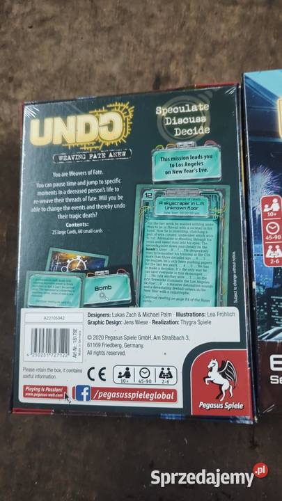 gra karciana UNDO 600 Seconds Pegasus Spiele Książ Wielkopolski