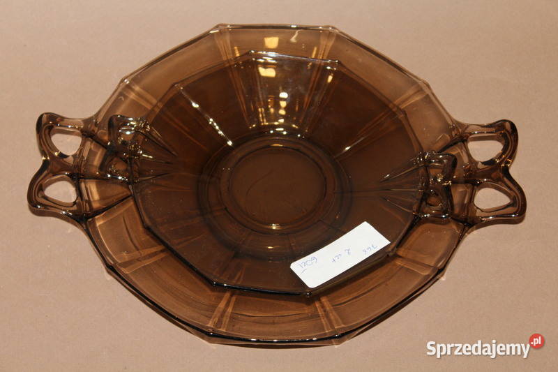 Dwie szklane patery 768 FiaF Szczecin