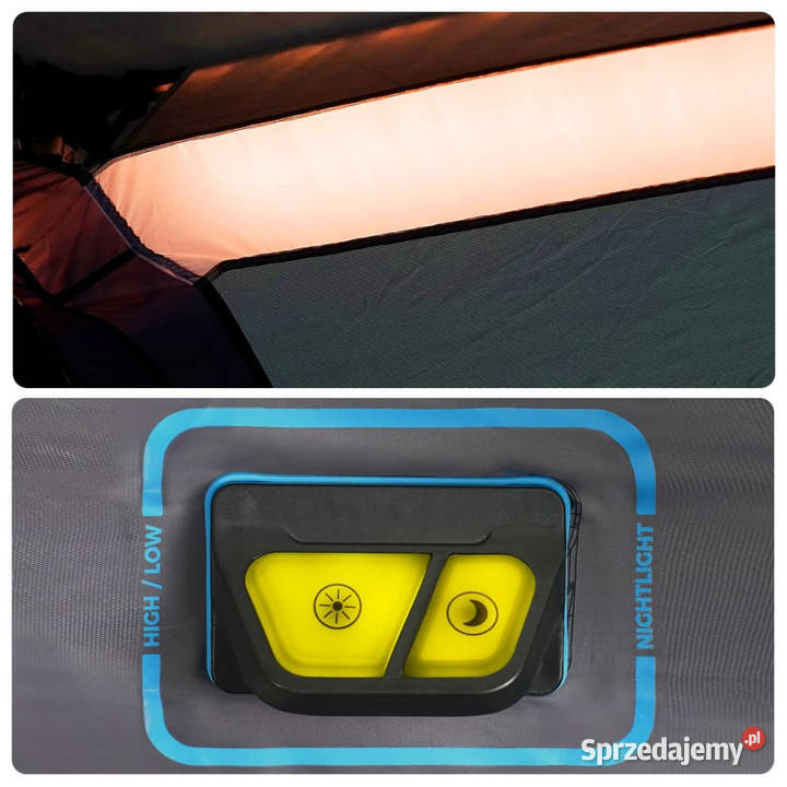 Namiot rodzinny z LED 10os jasnozielony WM94302 mazowieckie Warszawa sprzedam
