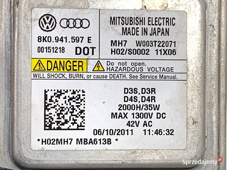 PRZETWORNICA XENON VW CC B7 8K0941597E 1116 podkarpackie