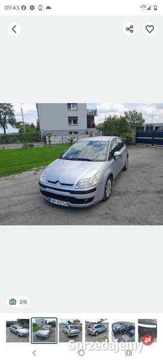 Sprzedam Citroen C4 klima benzyna wielkopolskie Kołaczkowo