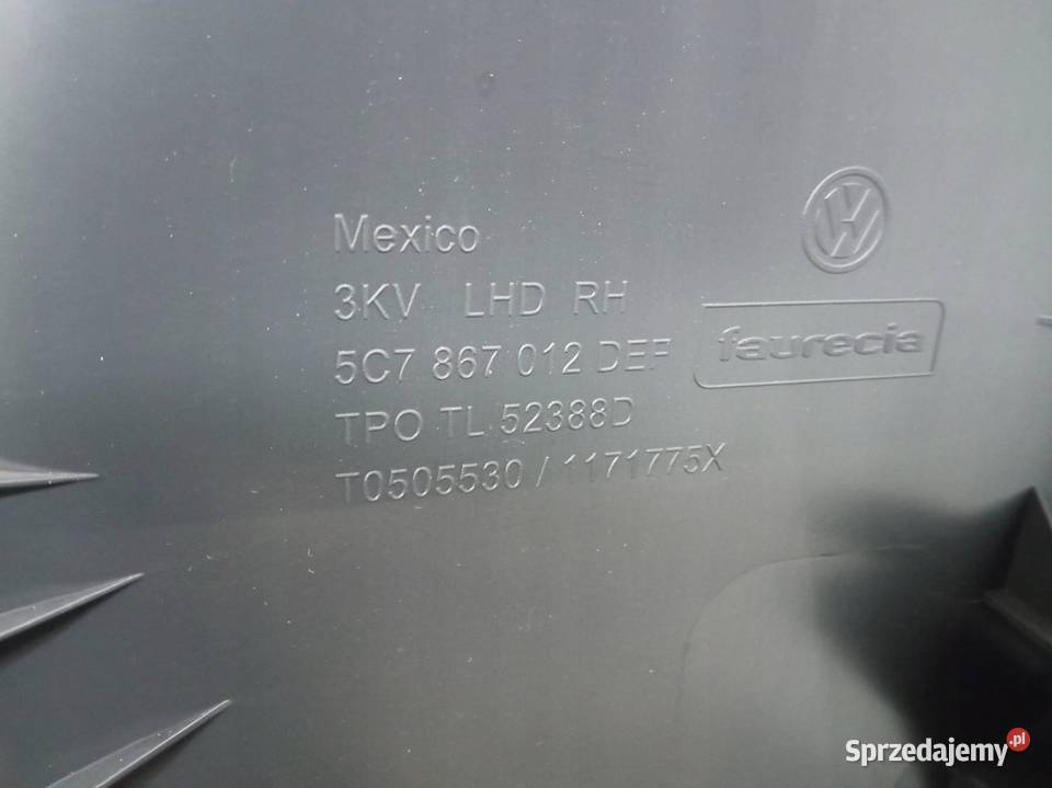 TAPICERKA BOCZEK LEWY PRAWY PRZÓD KPL 5C VW