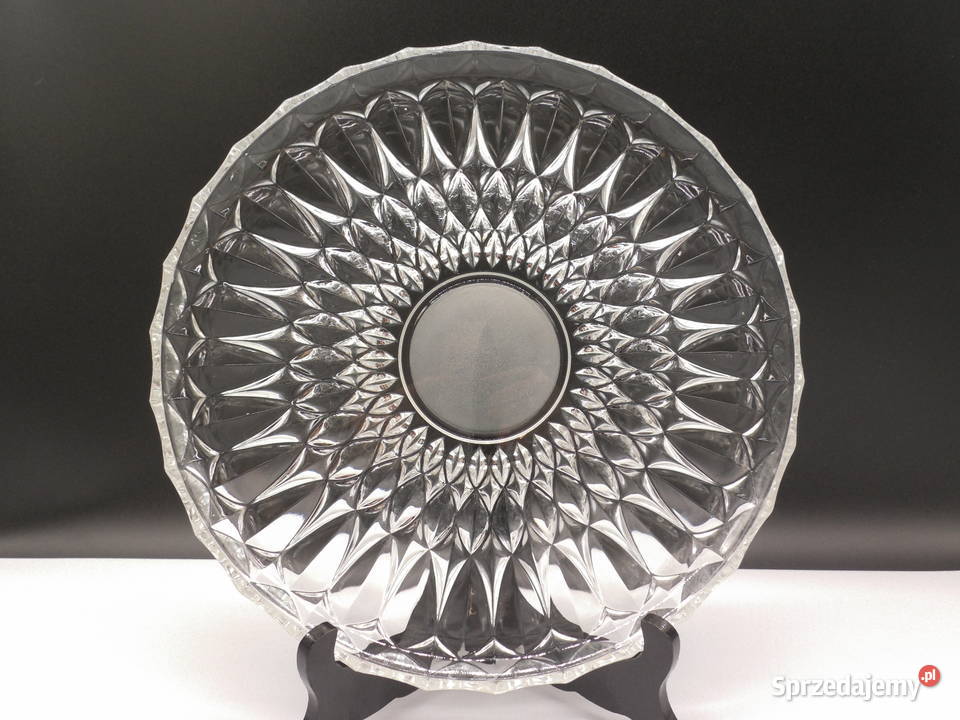 Kryształowa Patera Walther Glas Styl Vintage PRL Raszków