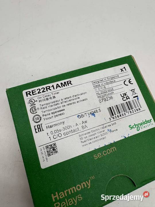 Schneider Electric RE22R1AMR Przekaźnik czasowy
