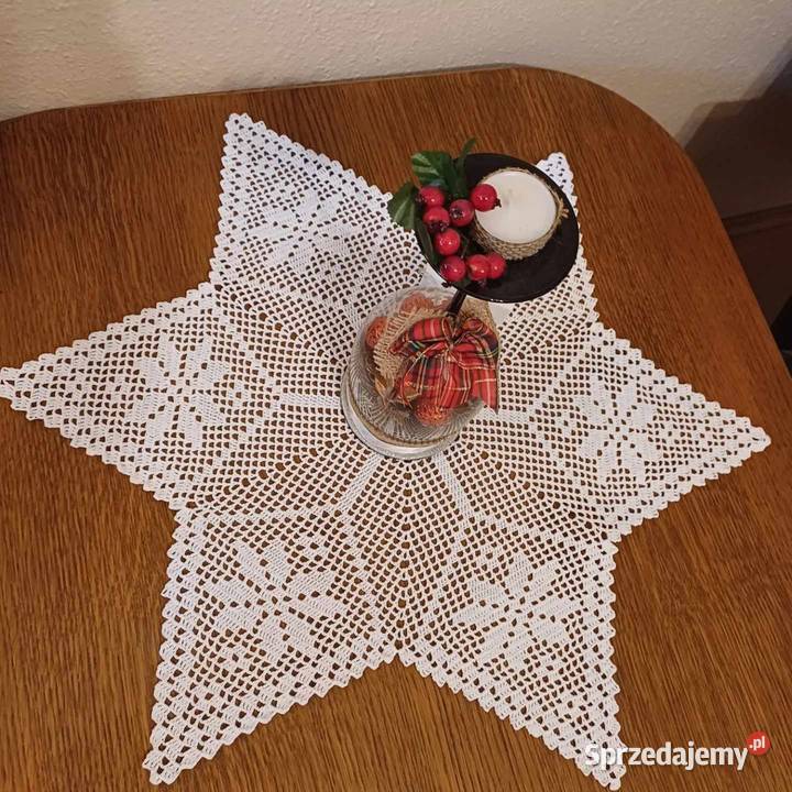 Serwetka szydełkowa rękodzieło śląskie