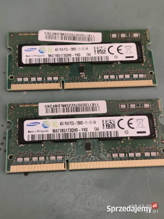 Pamięć RAM 2x4GB do laptopa Warszawa