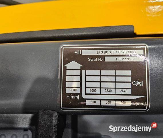 Nowy wózek widłowy elektryczny Jungheinrich EFG Szczecin